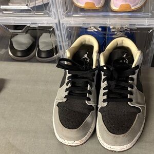 Jordan Black and Gray Sneakers